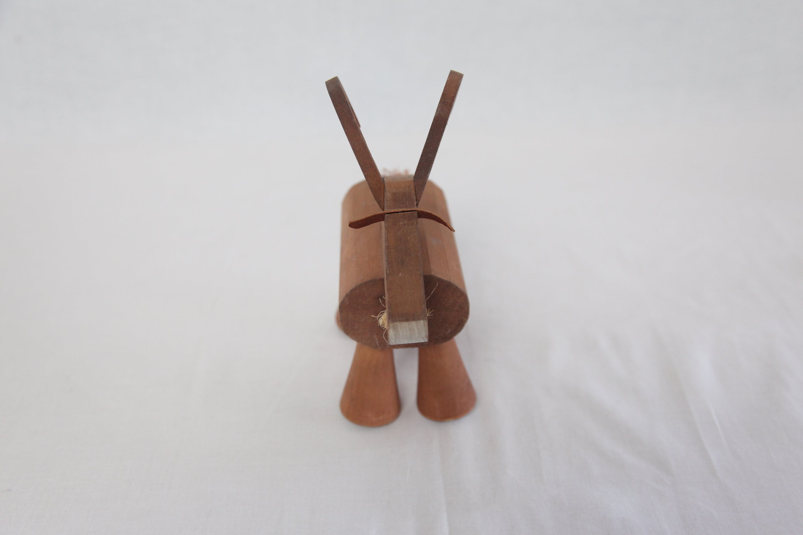 0638★木製人形 ヤギ(中古)フィギュア オブジェ インテリア 雑貨