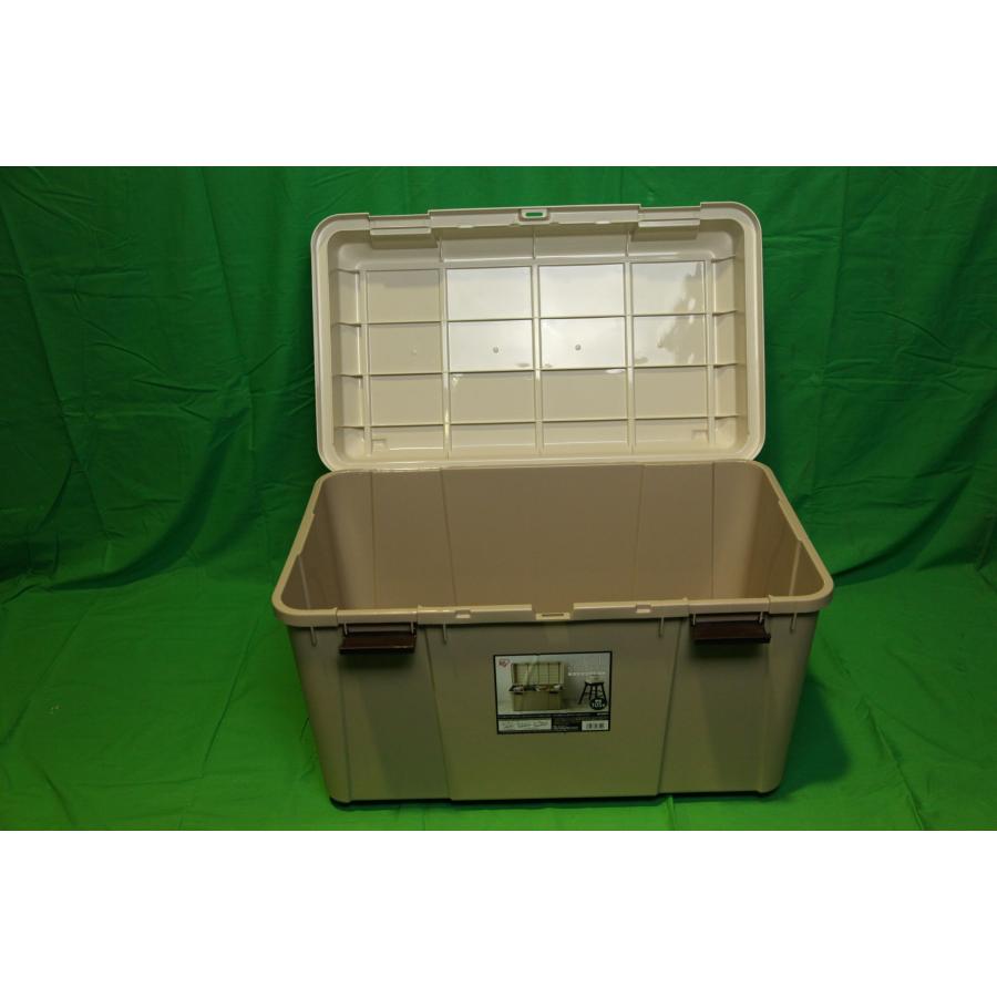 0599★ アイリスオーヤマ ワイドストッカー ベージュ 収納ボックス 物置 野外