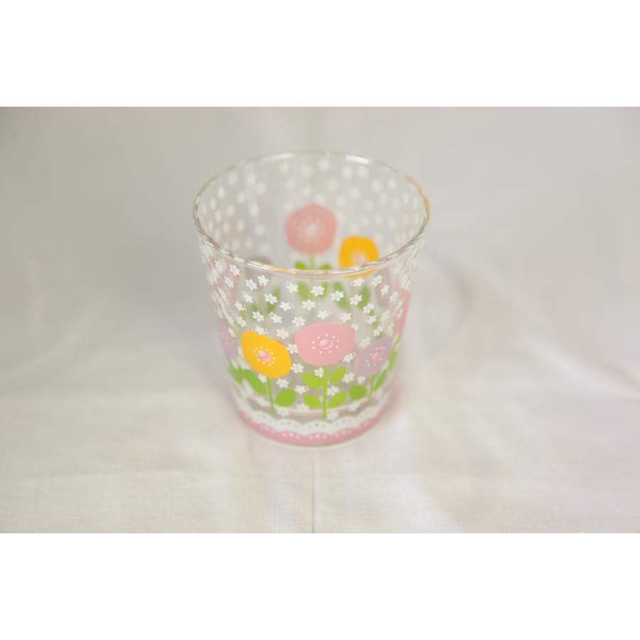 0453★花柄グラス