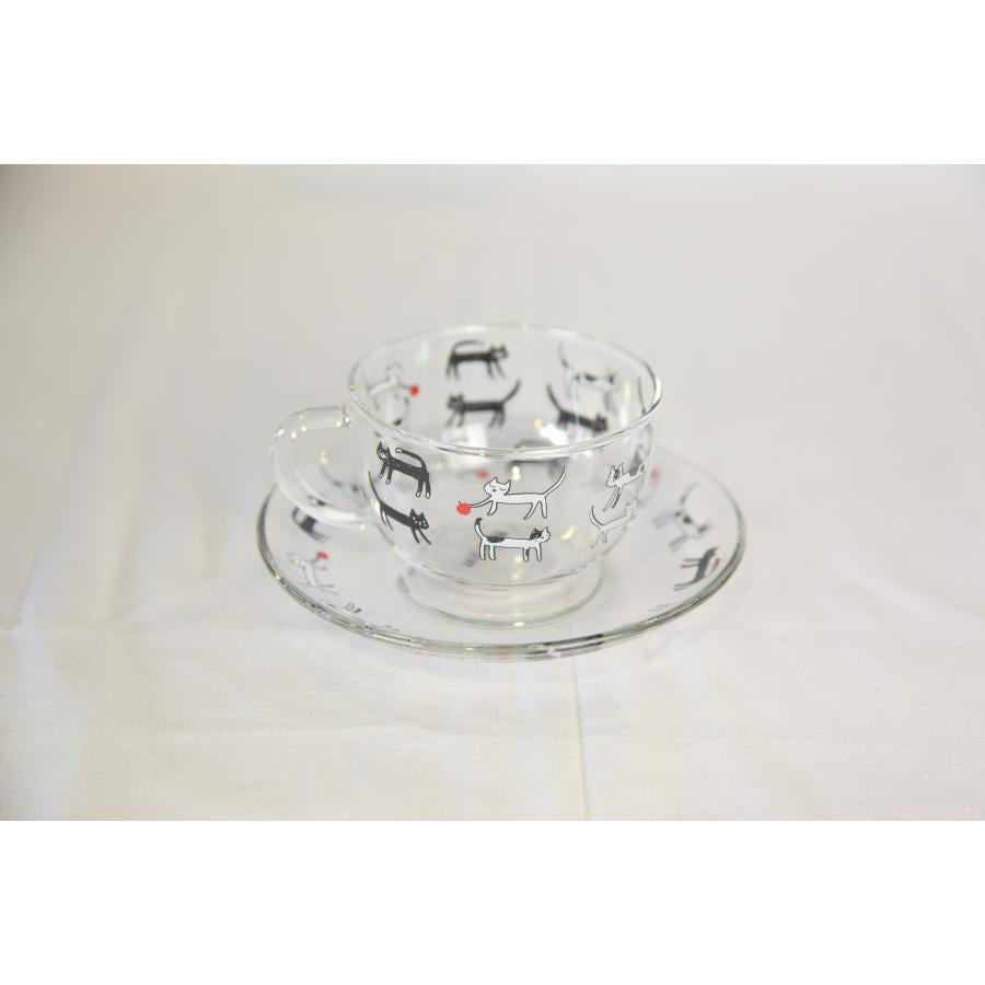 0460★猫柄ティーカップ