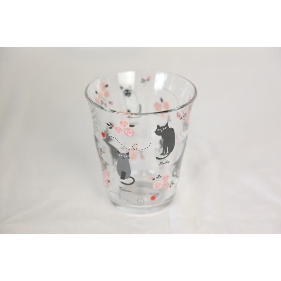 0473★猫柄グラス