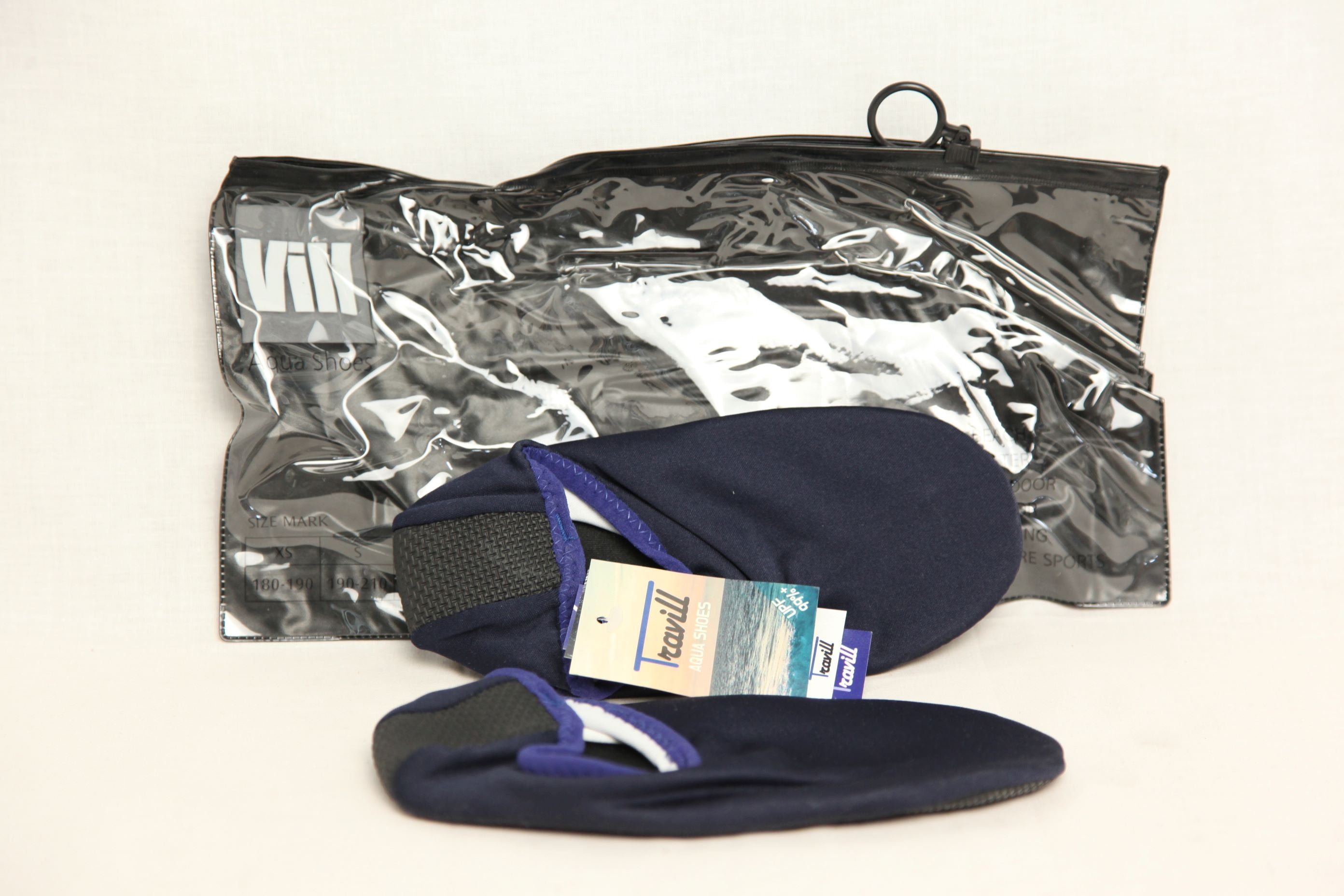 0671★アクアシューズ　NAVY　L（23.0〜25.0） ウォーター、マリン、プール、ヨガ、サーフィン、シュノーケリング ビーチサンダル