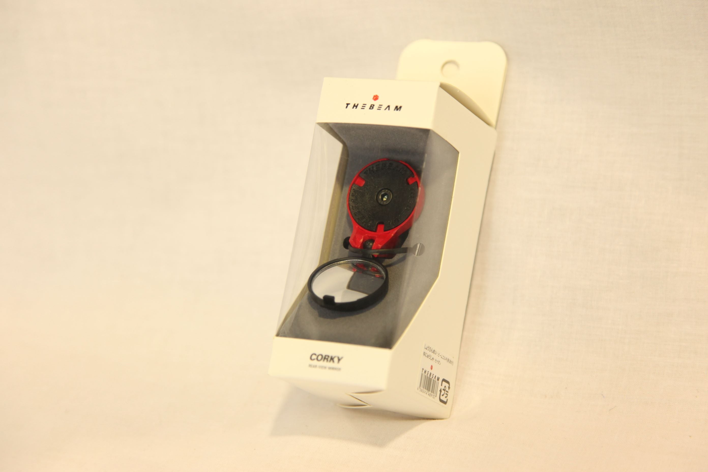 0003★THE BEAM CORKY REAR VIEW MIRROR（赤）