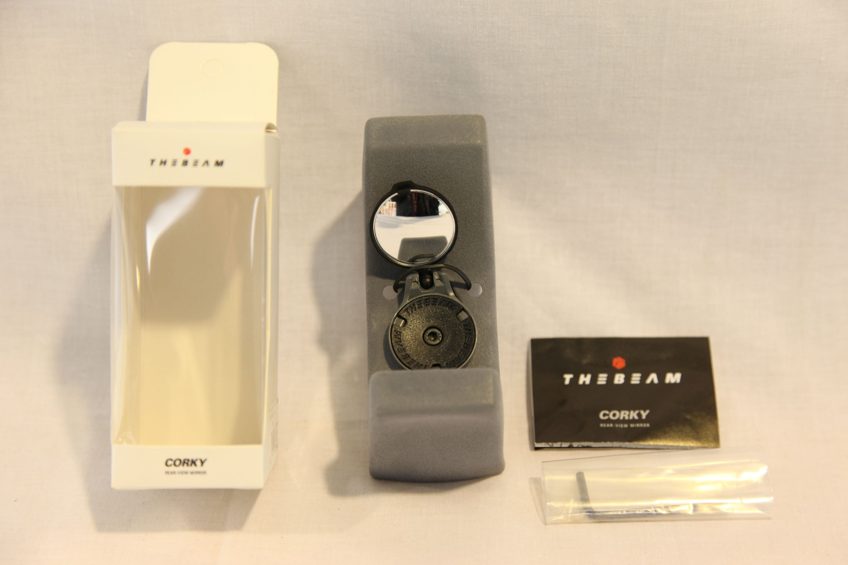 0004★THE BEAM CORKY REAR VIEW MIRROR（グレー）