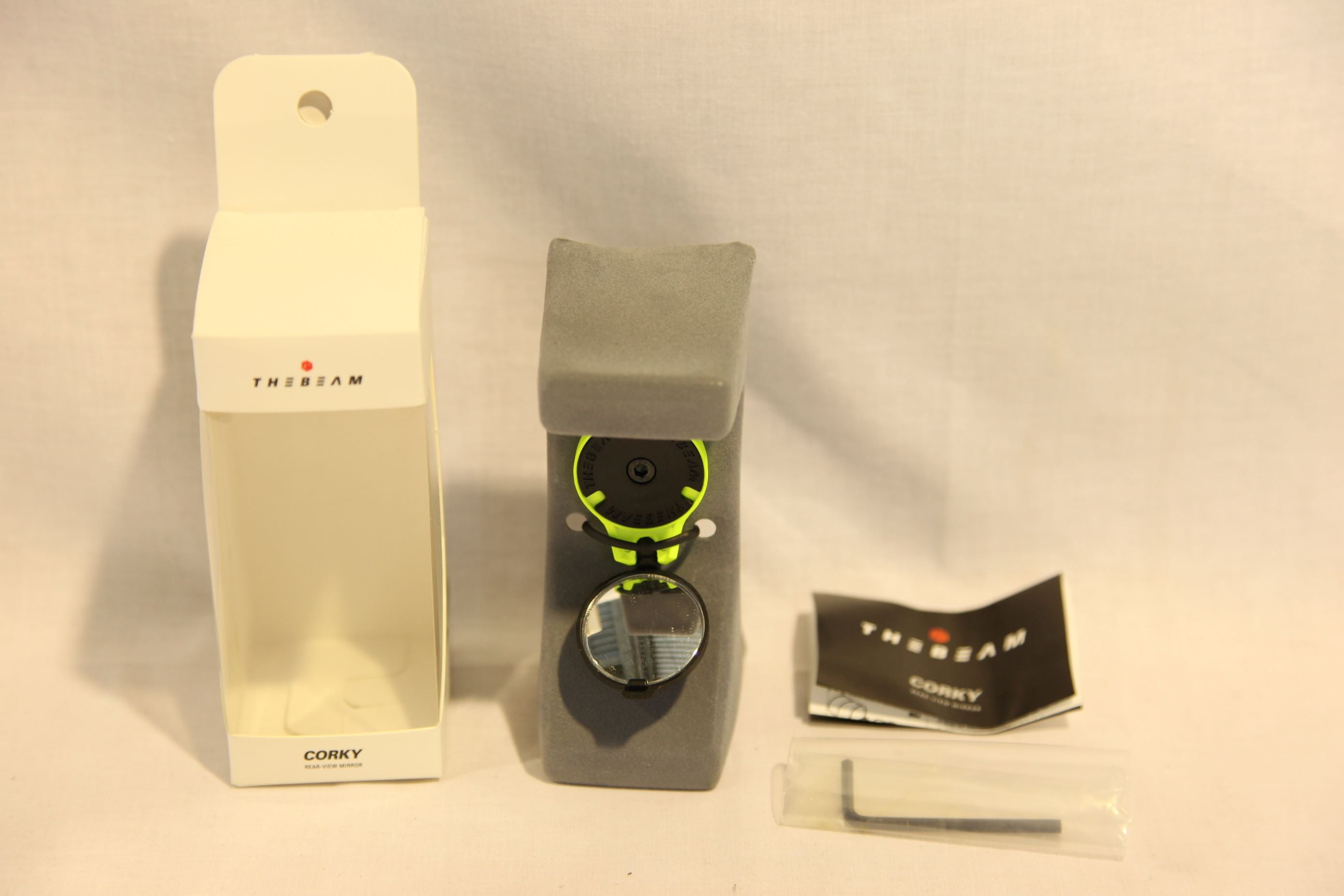 0005★THE BEAM CORKY REAR VIEW MIRROR（緑）