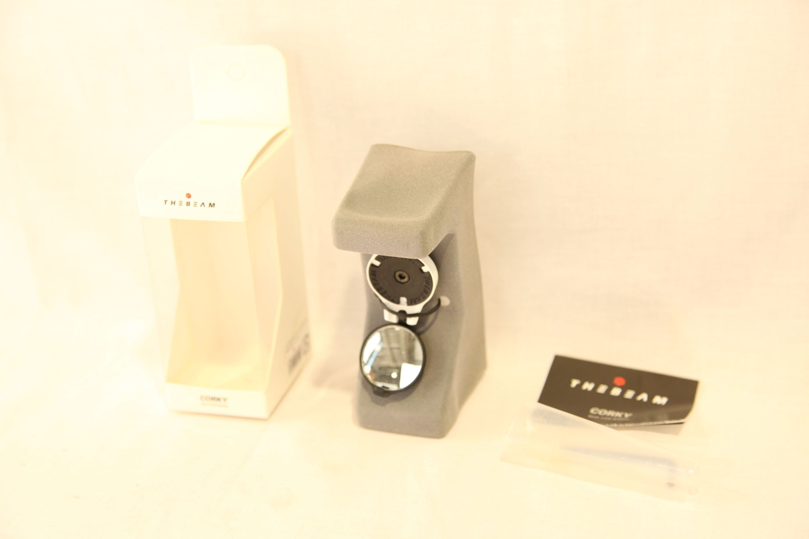 0007★THE BEAM CORKY REAR VIEW MIRROR（白）