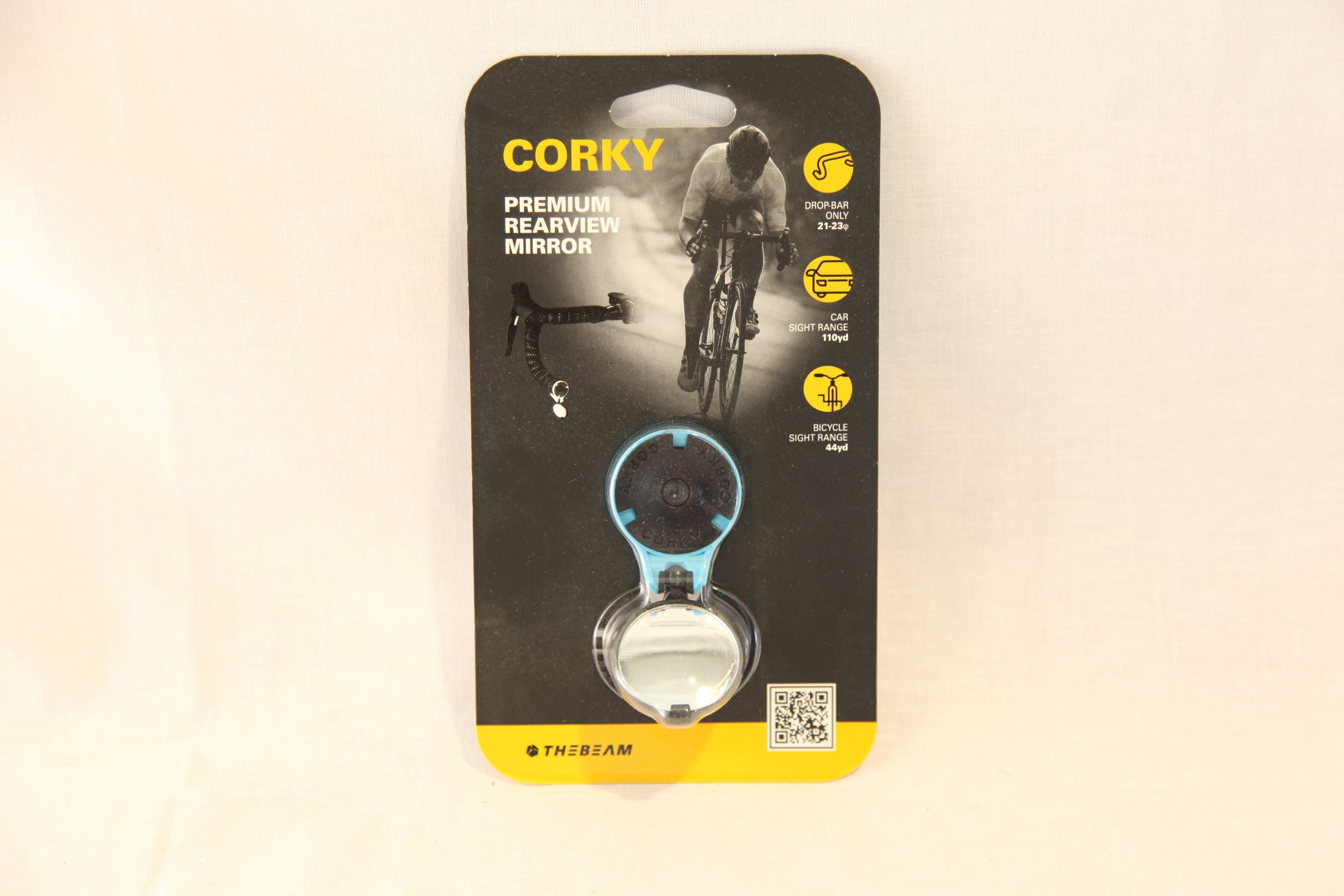 0723★THE BEAM CORKY REAR VIEW MIRROR（青）