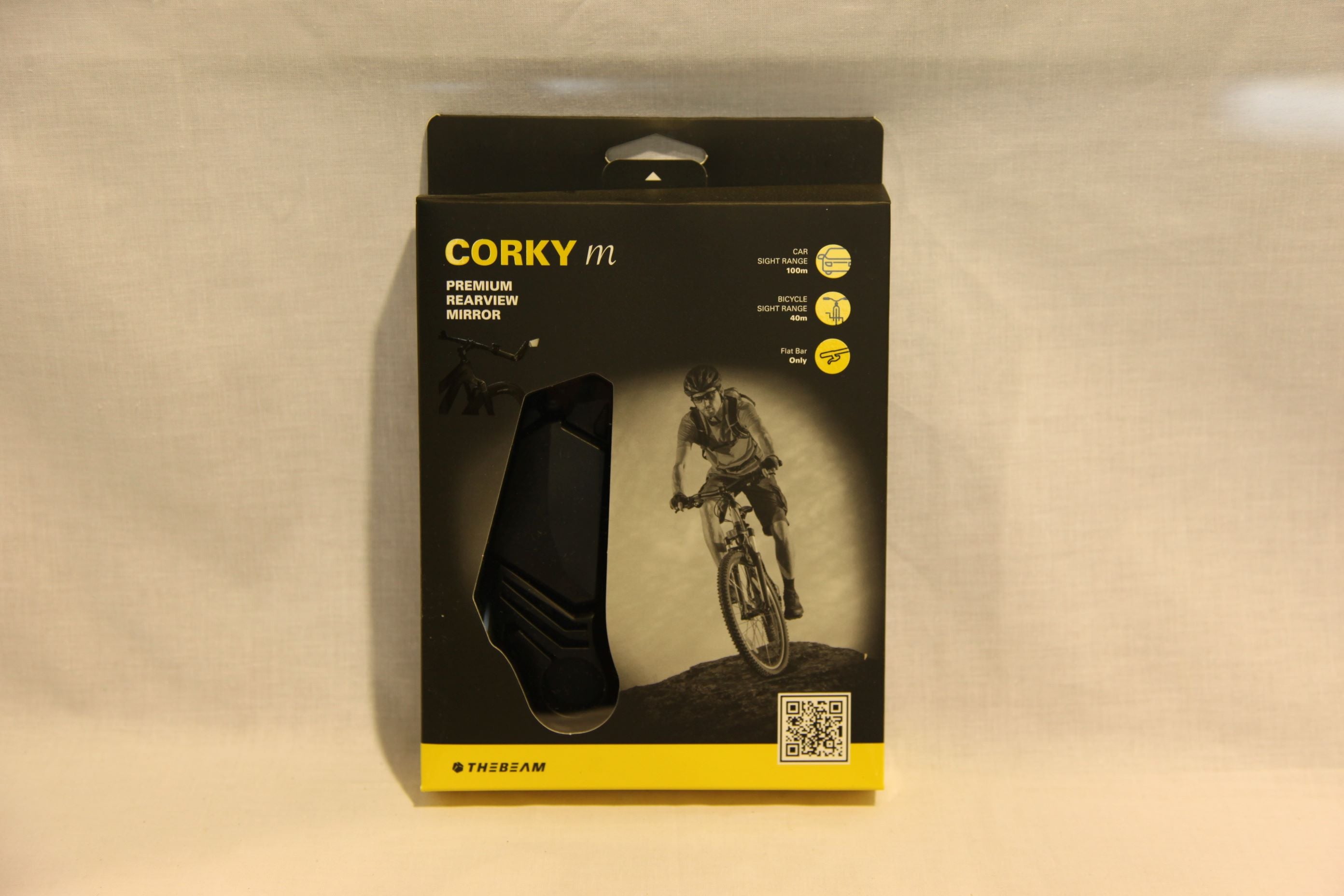 0008★THE BEAM CORKY m  REAR VIEW MIRROR ,Allen wrench（黒）