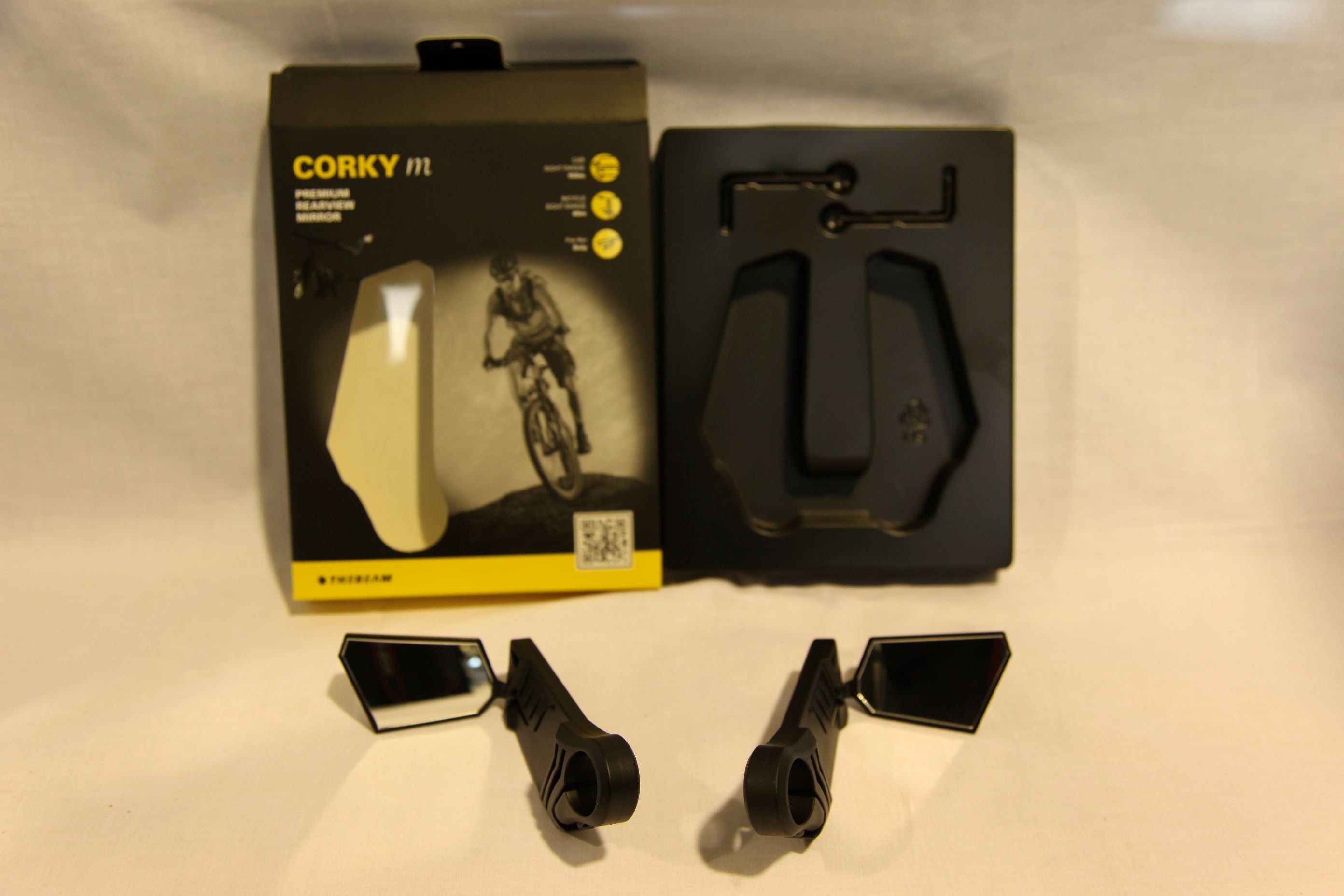 0008★THE BEAM CORKY m  REAR VIEW MIRROR ,Allen wrench（黒）