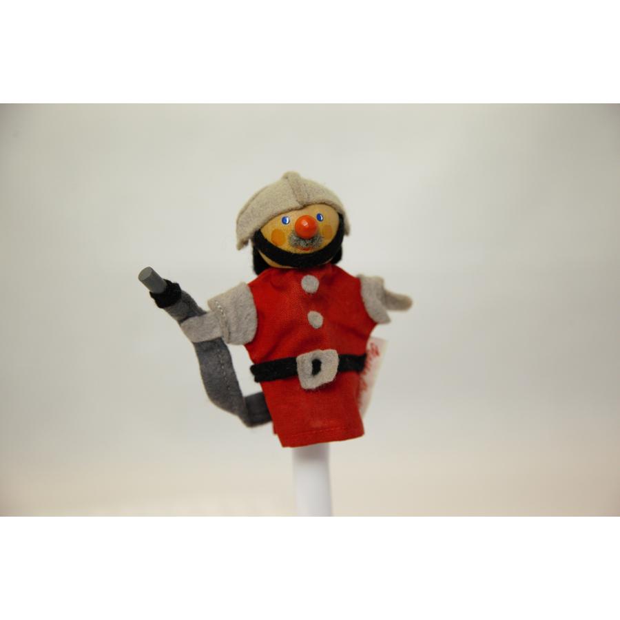 0615★指人形　消防士（Kaethe Kruse　ケテ・クルーゼ　ドイツ　レトロ）