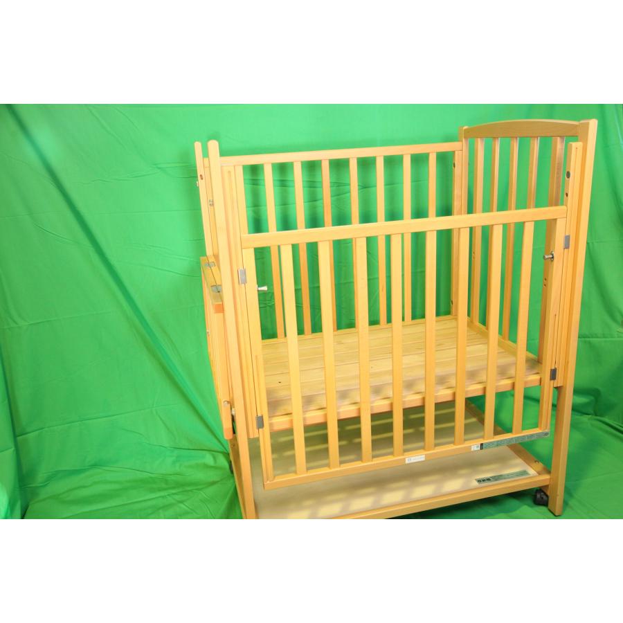 0640★コンパクトベッド・ツーオープン　ヤマサキ　DY-211N　ナチュラル　床板ひのきすのこ　ベビーベッド