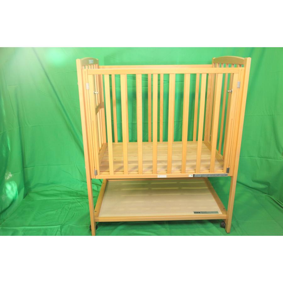 0640★コンパクトベッド・ツーオープン　ヤマサキ　DY-211N　ナチュラル　床板ひのきすのこ　ベビーベッド