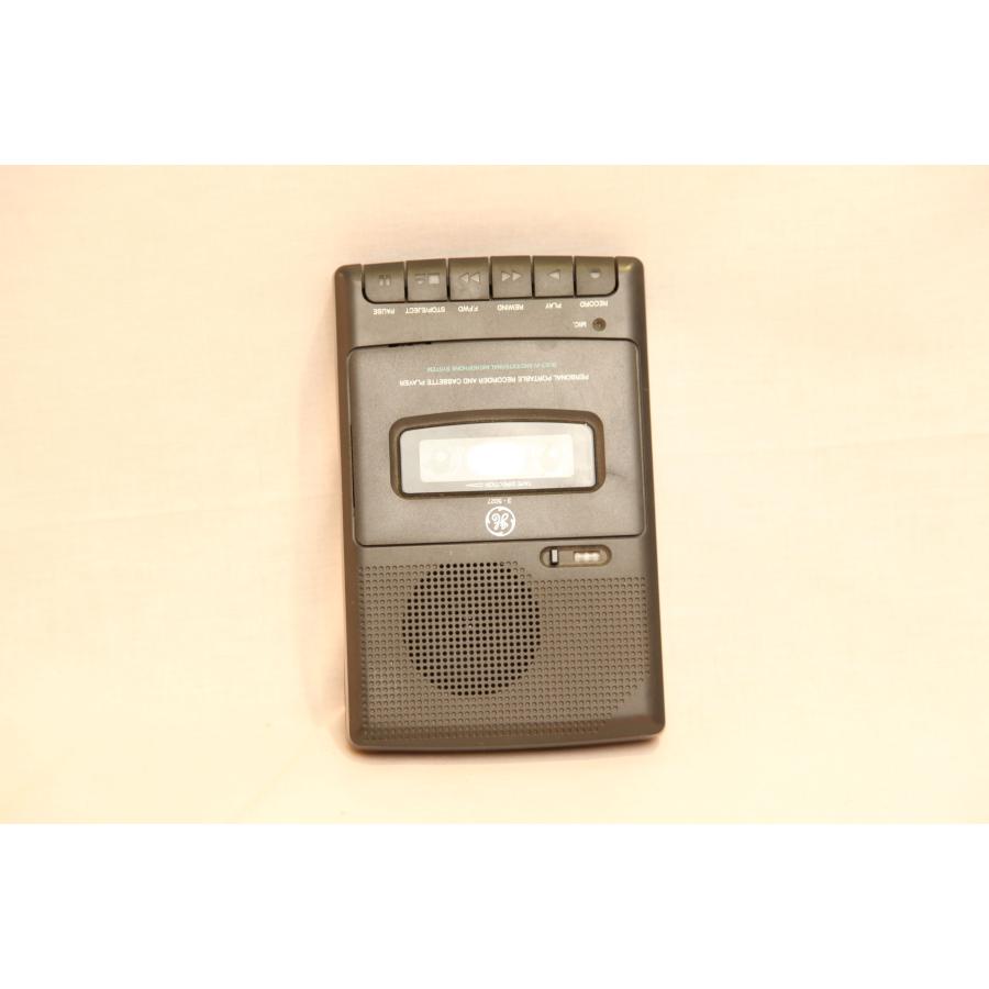 0660★GE 3-5027A ポータブル カセット テープ プレーヤー ボイス レコーダー