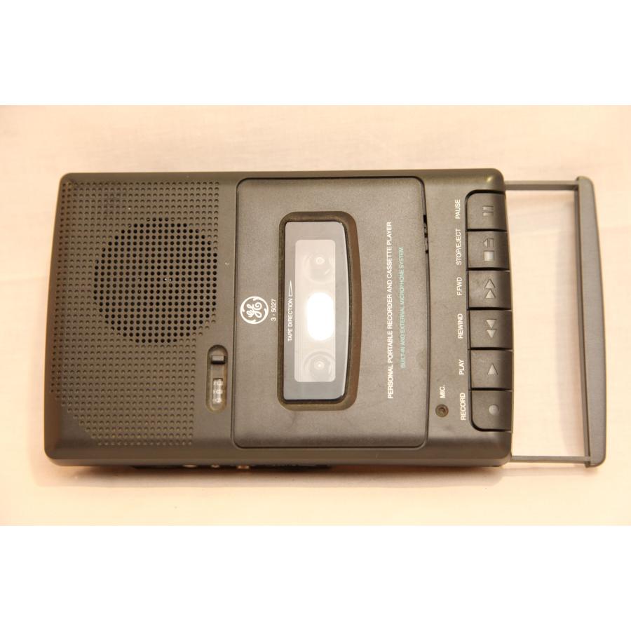 0660★GE 3-5027A ポータブル カセット テープ プレーヤー ボイス レコーダー
