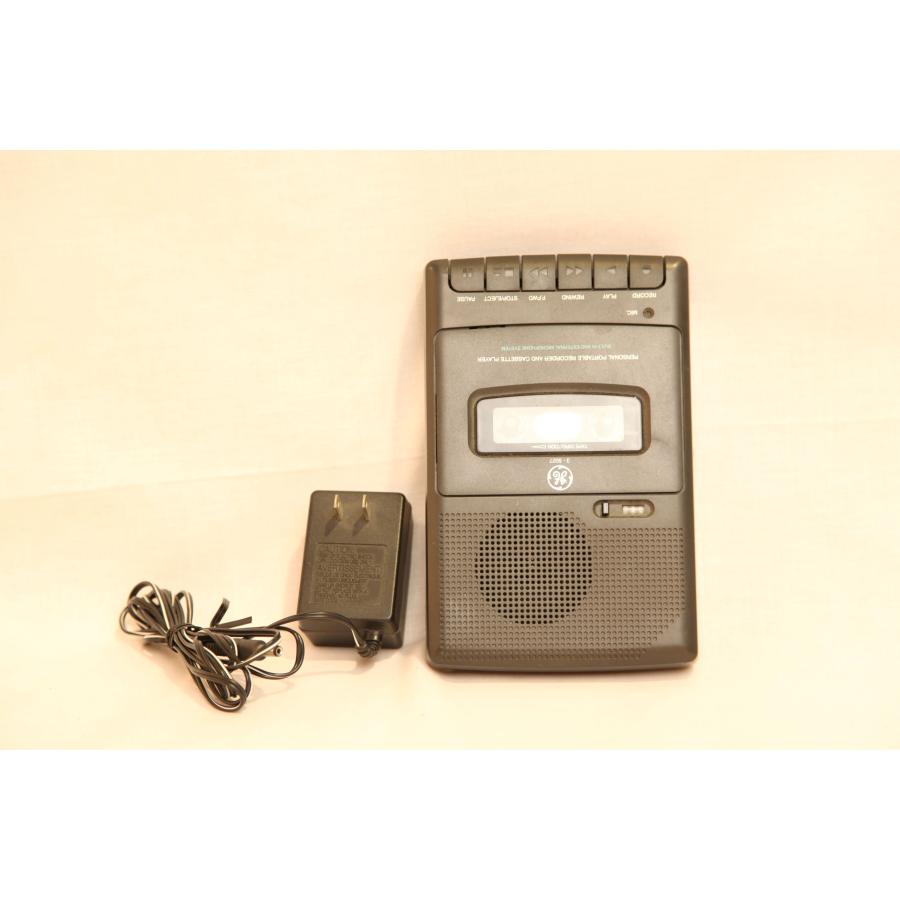 0660★GE 3-5027A ポータブル カセット テープ プレーヤー ボイス レコーダー