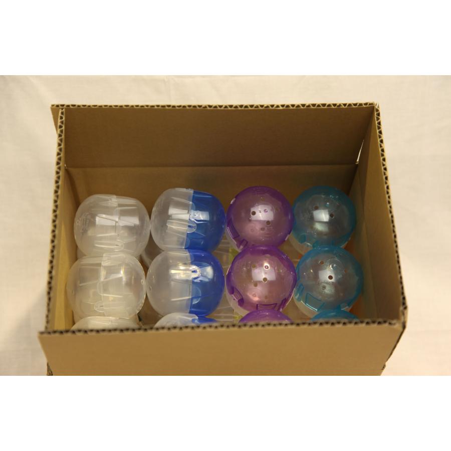 0662★空カプセル　ガチャガチャ　カプセル　8色ミックス　Φ60mｍ　24個