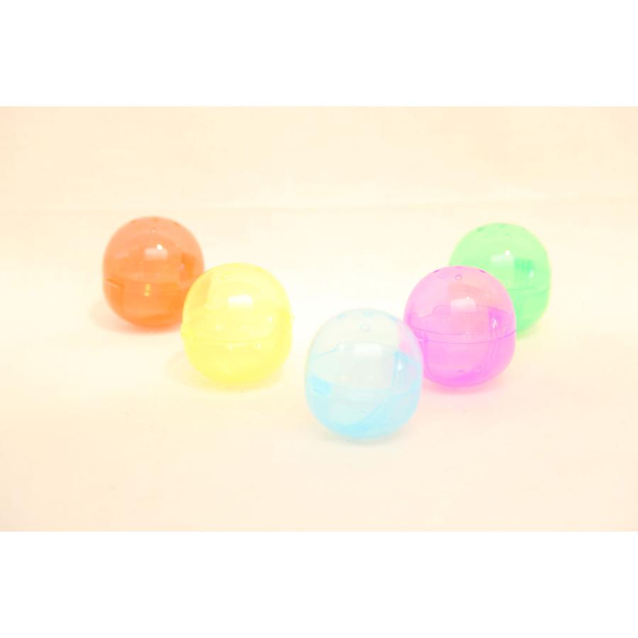 0663★空カプセル　ガチャガチャ　カプセル　5色ミックス　Φ50mｍ　50個