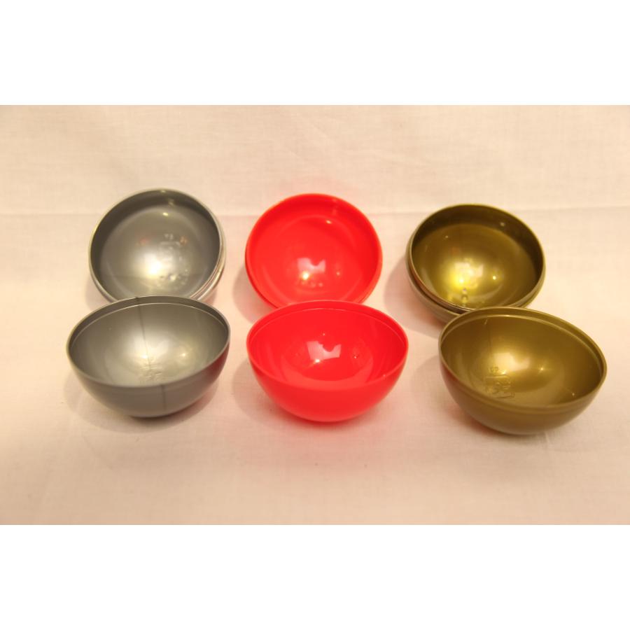 0665★空カプセル　ガチャガチャ　カプセル　3色ミックス　約Φ73mｍ　50個　KENELEPHANT