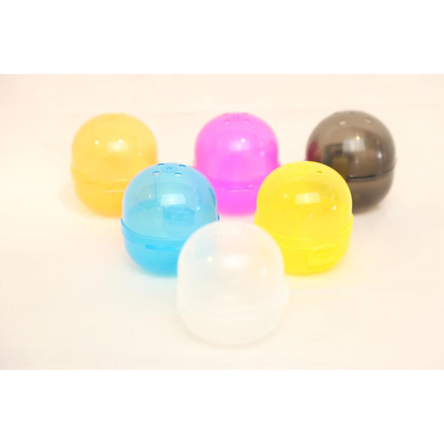0666★空カプセル　ガチャガチャ　6色ミックス　約Φ62mｍ　24個