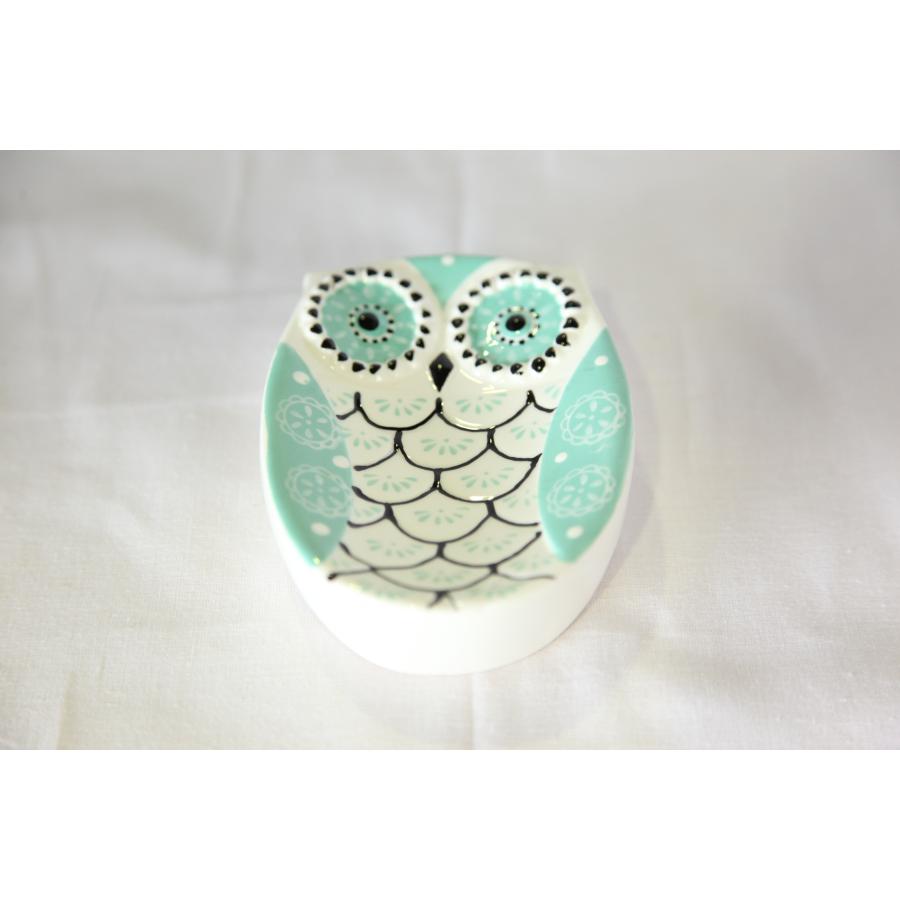 0256★フクロウの置物　６個セット